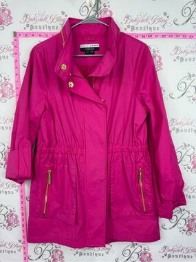 NIKKI JONES Casual jacket coat pea Women's Hot Pink Utility Jacket